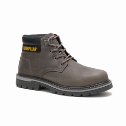 Caterpillar Outbase Steel Toe Work Férfi 6 Inch Bakancs Szürke, HU-Q098